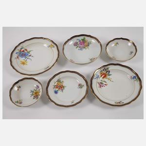 Meissen Kaffee-/Tee-/Mokkaservice "Blumenbukett"