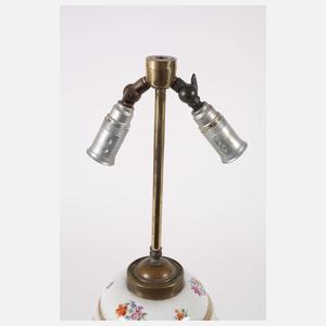 Meissen Lampenfuß "Blumen und Insekten"