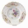 Meissen Durchbruchteller "Blumen und Insekten"