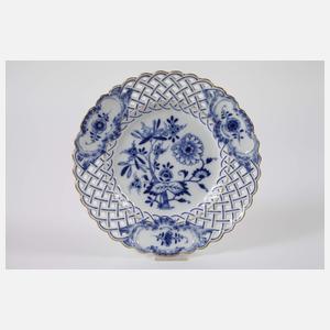 Meissen zwei Durchbruchteller "Zwiebelmuster"