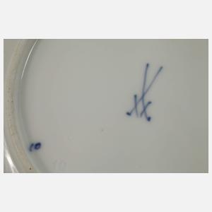 Meissen acht Durchbruchteller "Zwiebelmuster"