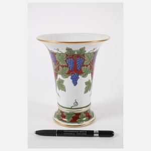 Meissen Trichtervase Weinrebendekor