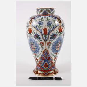 Meissen große Deckelvase im Iznik-Stil