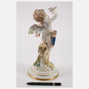 Meissen "Amor mit Brieftaube und Herz"