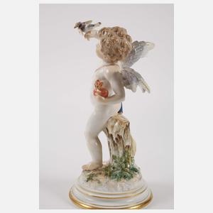 Meissen "Amor mit Brieftaube und Herz"