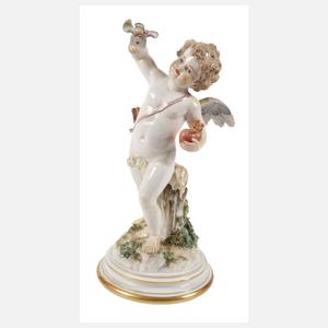 Meissen "Amor mit Brieftaube und Herz"