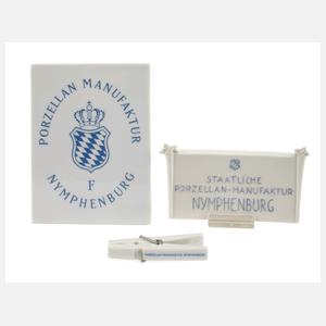 Nymphenburg drei Werbeaufsteller