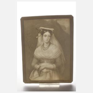 Fünf Lithophanien nach Gemäldevorlagen