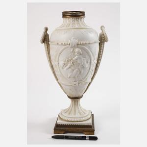 Schwarza-Saalbahn Prunkvase Puttenrelief