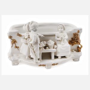 Schwarza-Saalbahn Jardinière mit Kindern