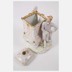 Schwarza-Saalbahn figürliche Deckeldose als Sänfte