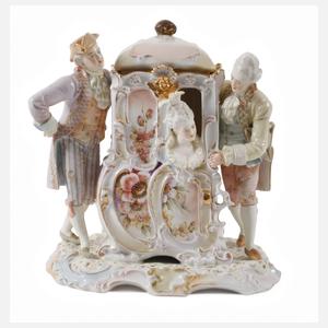 Schwarza-Saalbahn figürliche Deckeldose als Sänfte