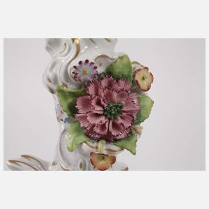 Sitzendorf großer figürlicher Prunkleuchter