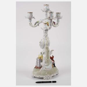 Sitzendorf großer figürlicher Prunkleuchter