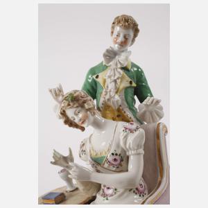 Ackermann & Fritze Volkstedt Im Boudoir