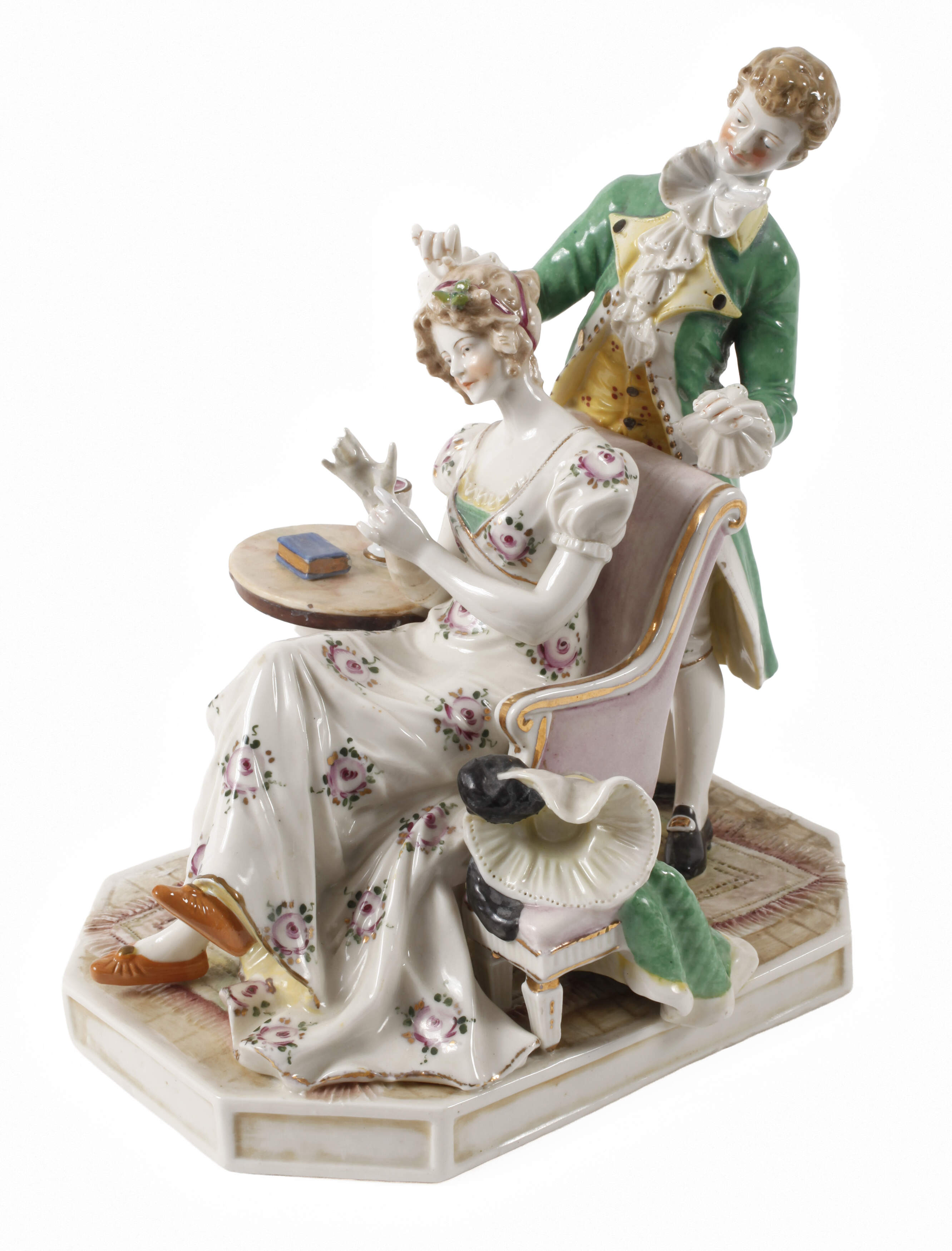 Ackermann & Fritze Volkstedt Im Boudoir