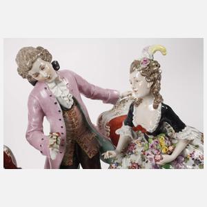 Volkstedt galante Figurengruppe