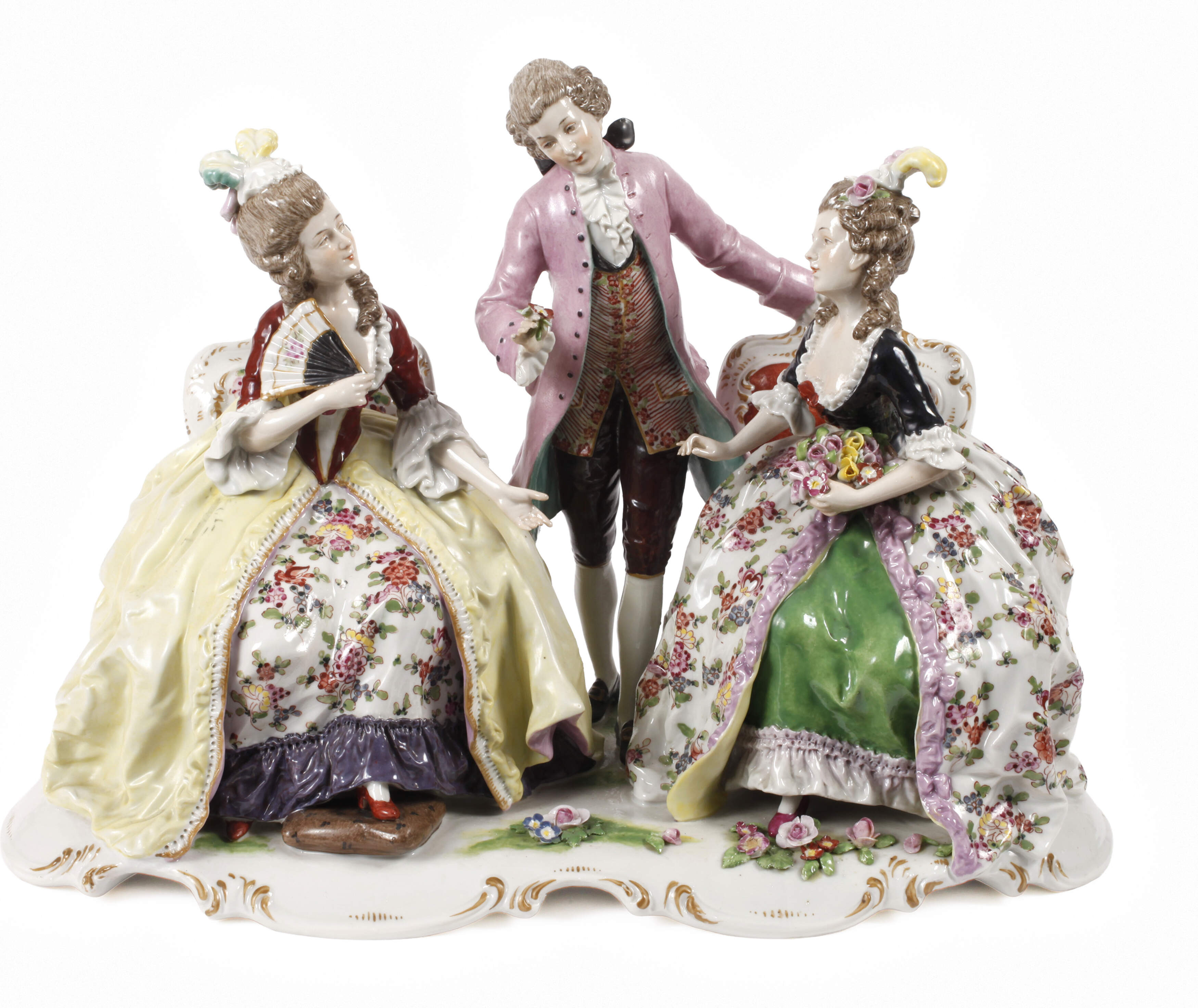 Volkstedt galante Figurengruppe