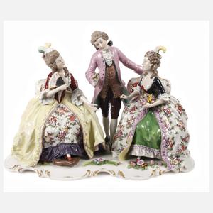 Volkstedt galante Figurengruppe