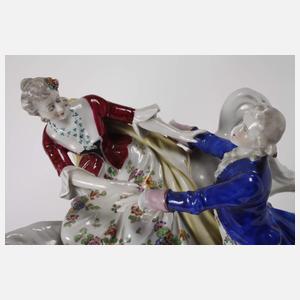 Volkstedt Reiterin mit Kavalier