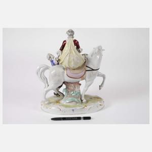 Volkstedt Reiterin mit Kavalier