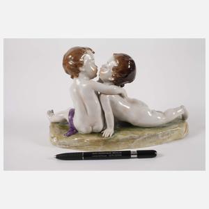 Volkstedt sich küssendes Puttenpaar