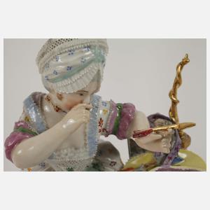 Alt-Wien Rokokodame beim Pfeilschießen