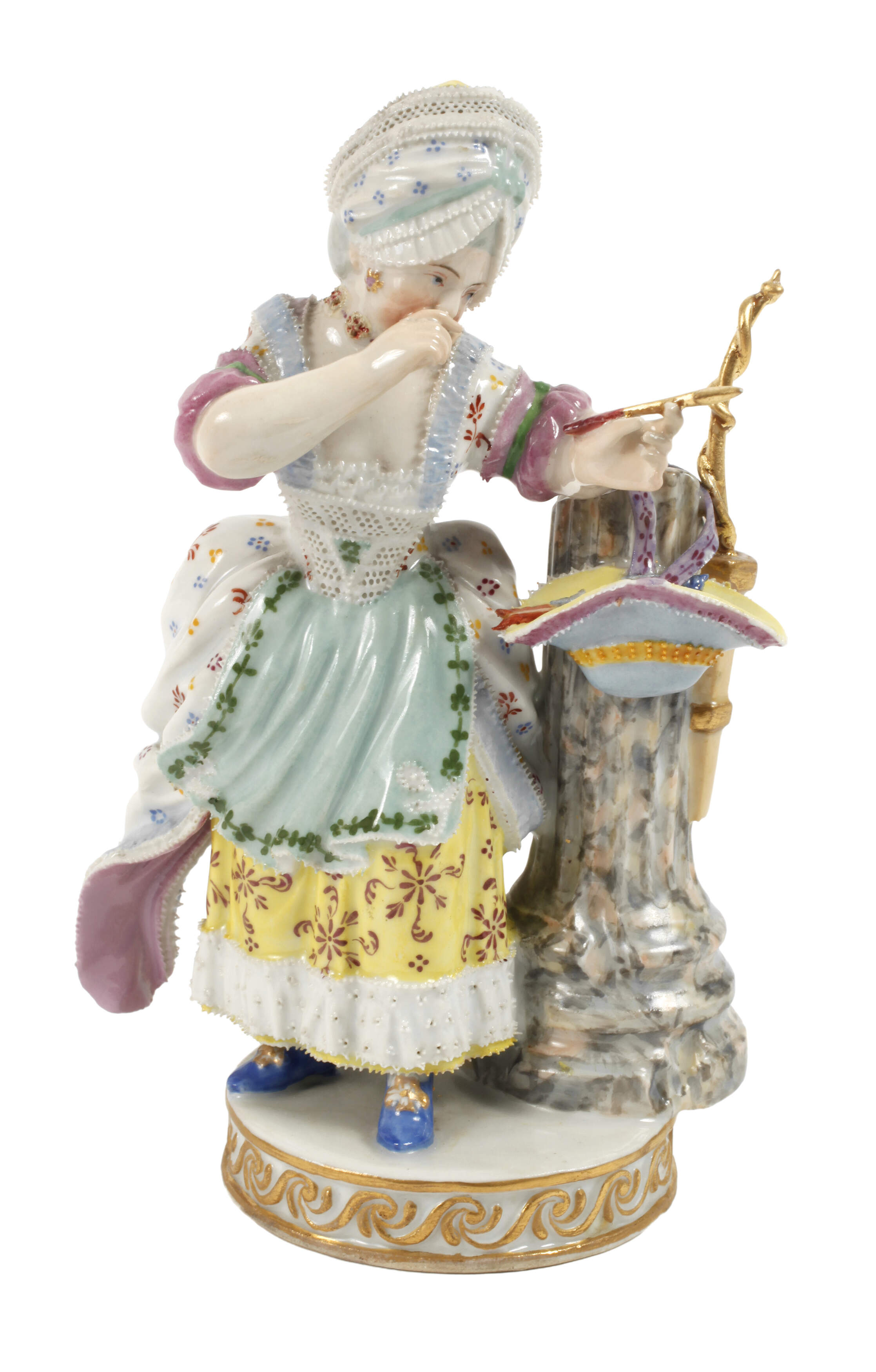 Alt-Wien Rokokodame beim Pfeilschießen