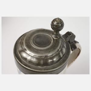 Barocke Fayencekanne und zwei Walzenkrüge