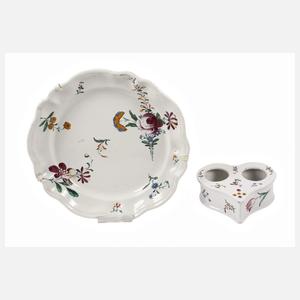 Holitsch Ungarn Wandteller und Tintenzeug