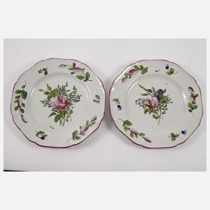 Sechs Teller und zwei Schalen Frankreich