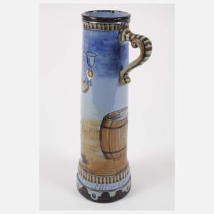 Weinkanne mit Chinoiserie und Zitat