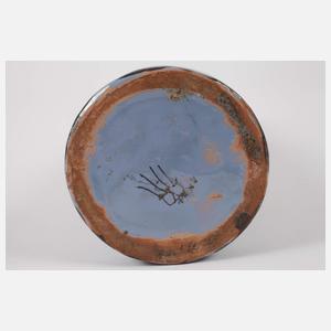 Weinkanne mit Chinoiserie und Zitat