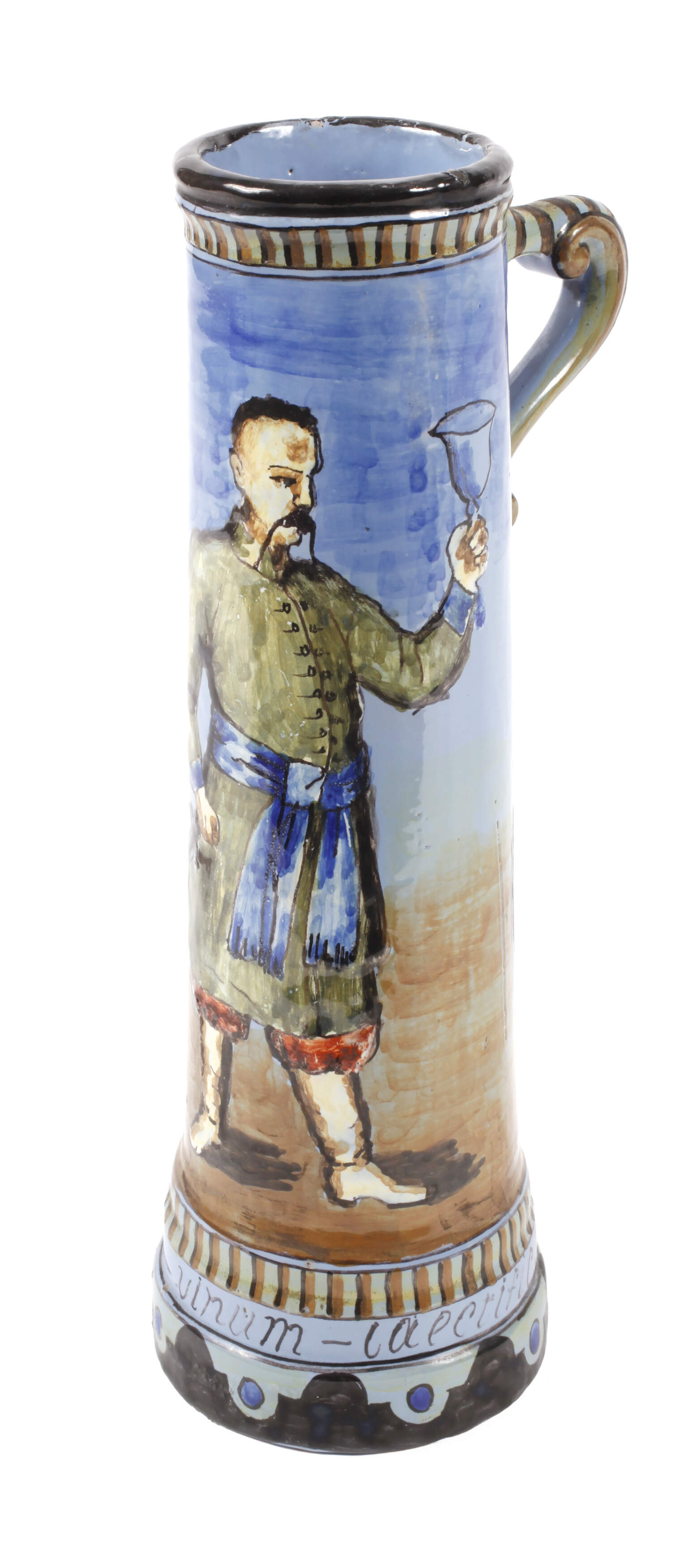 Weinkanne mit Chinoiserie und Zitat