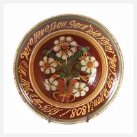 Hafnerkeramik mit Spruchband111