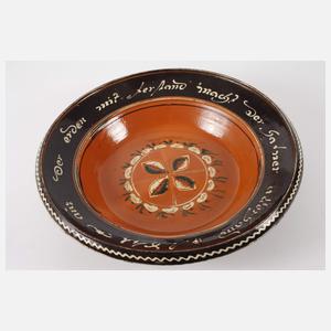 Große bäuerliche Schüssel Hafnerkeramik