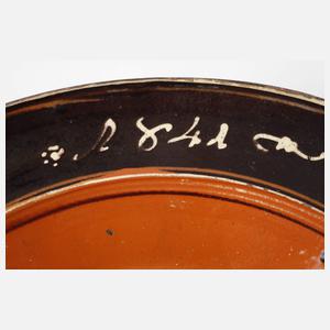 Große bäuerliche Schüssel Hafnerkeramik