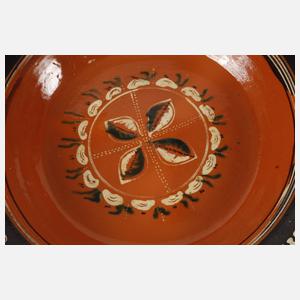 Große bäuerliche Schüssel Hafnerkeramik