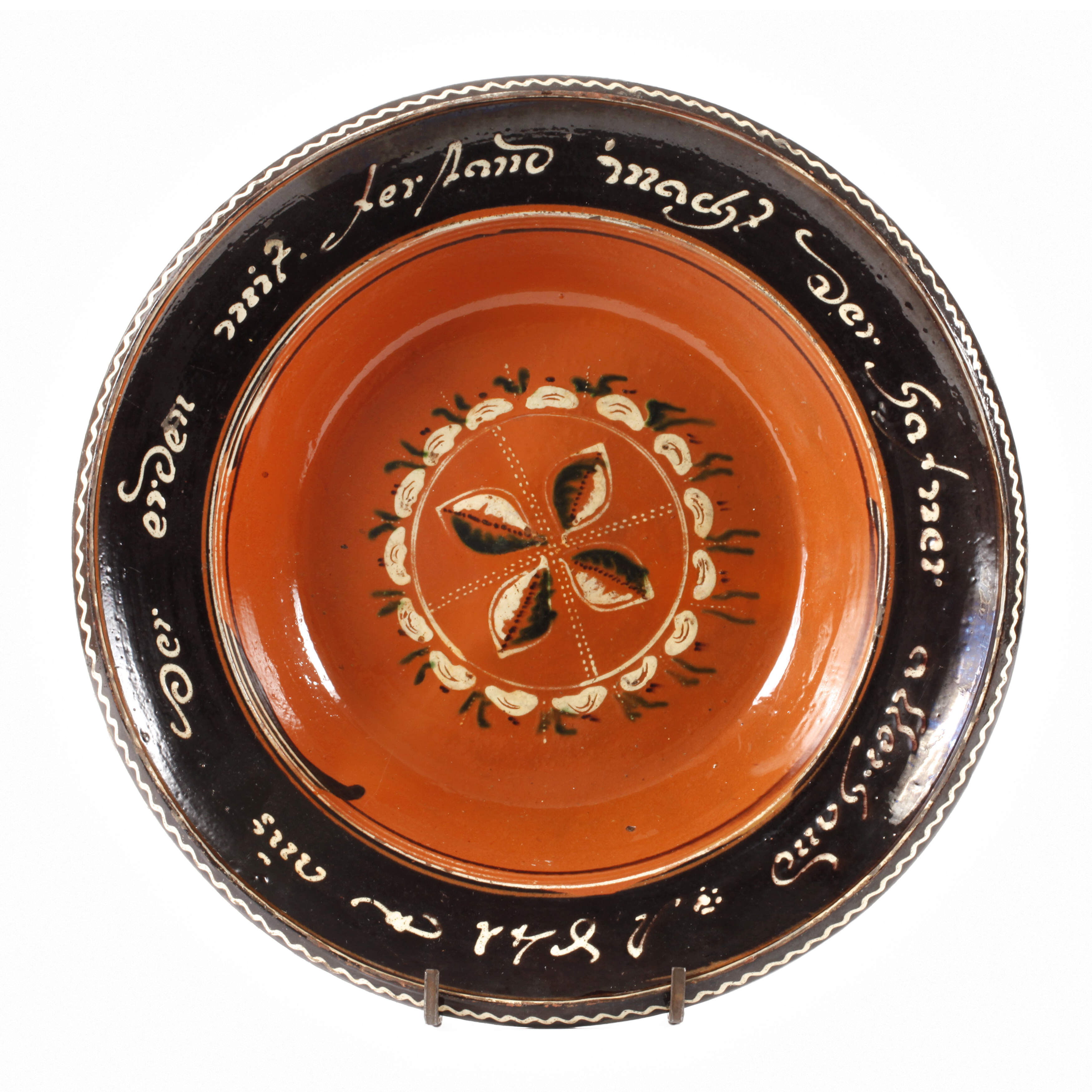 Große bäuerliche Schüssel Hafnerkeramik