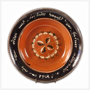 Große bäuerliche Schüssel Hafnerkeramik