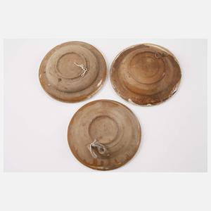 Vier Teller Hafnerware