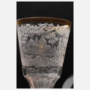 Barockes Spruchglas Schlesien
