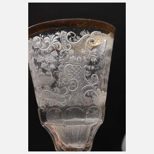 Barockes Spruchglas Schlesien