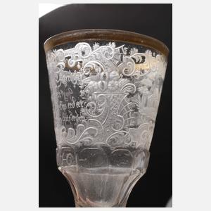 Barockes Spruchglas Schlesien