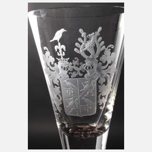 Zwei übergroße Wappengläser