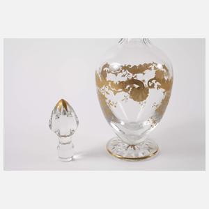 Karaffe und sechs Gläser Saint Louis