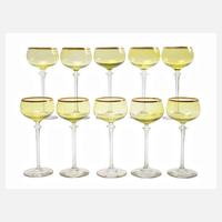 Theresienthal zehn Stängelgläser111