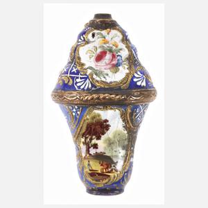 Feine Rokoko Schnupftabakdose Emaillemalerei