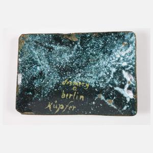 Zwei Plaketten "émail de saxe"