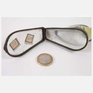 Kleine Vogeldose mit feiner Emaillemalerei